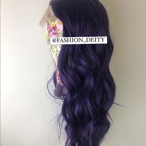 - - 22" PURPLE BODY WAVY  lace front wig *NEW*